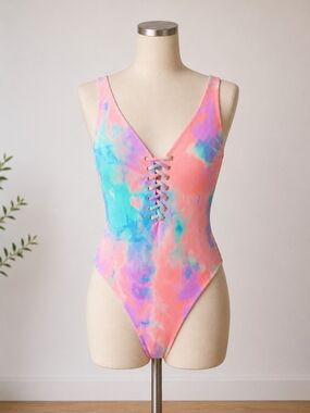 🌈 TiniBikini Swimwear One-Piece Swimsuit – Size Medium 🌈